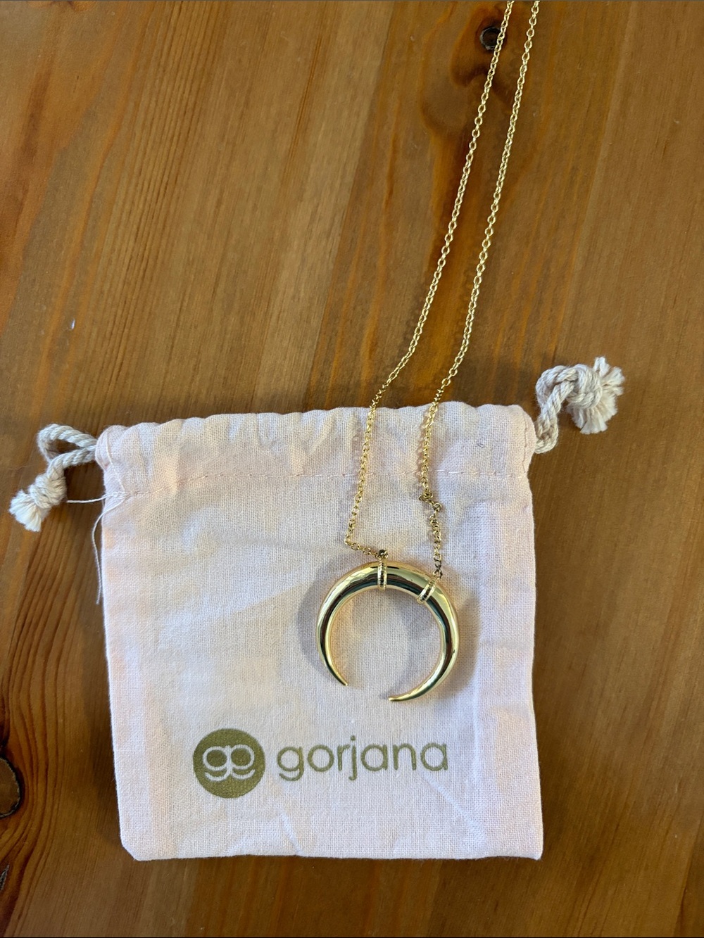Gorjana Gold Crescent Pendant Necklace - Gold